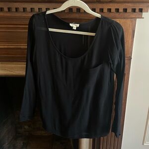 Soft Joie Black Long Sleeve Top Small